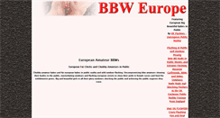 Desktop Screenshot of bbweurope.com
